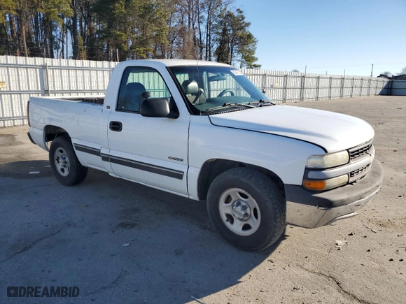 2002 Chevrolet Silverado 1500 with VIN 1GCEC14X32Z108069, listed as a Copart auction lot 89347285 with 242,436 mi miles and Salvage Title. Bid and sale history available at carsss.com. Image 4.