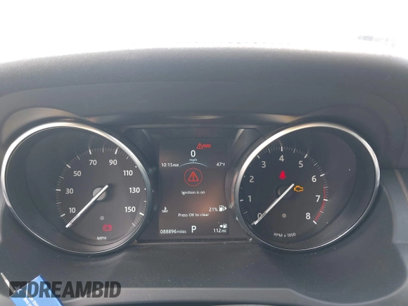 2019 Land Rover Range Rover Evoque SE with VIN SALVP2RX2KH347033, listed as a IAAI auction lot 41706718 with 88,896 mi miles. Bid and sale history available at carsss.com. Image 7.