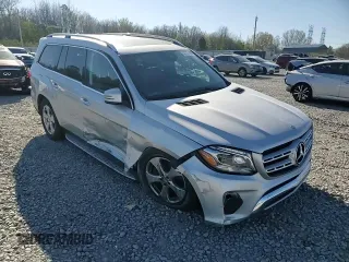 2017 Mercedes-Benz GLS 450 with VIN 4JGDF6EE4HA870245, listed as a Copart auction lot 49975565 with 100,694 mi miles and Salvage Title. Bid and sale history available at DreamBid. Image 12.