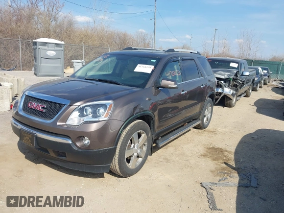 2012 GMC Acadia SLT1 with VIN 1GKKVRED0CJ211129, listed as a IAAI auction lot 41768238 with 131,982 mi miles and . Bid and sale history available at DreamBid. Image 2.