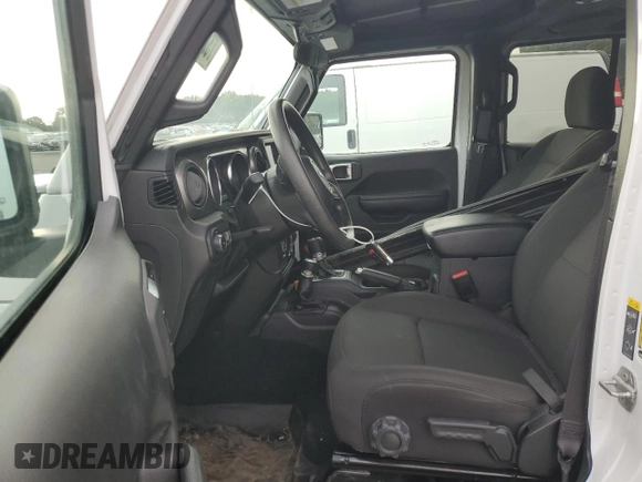 2022 Jeep Wrangler Unlimited Willys with VIN 1C4HJXDN2NW253579, listed as a Copart auction lot 73274214 with 22,583 mi miles and Salvage Title. Bid and sale history available at DreamBid. Image 7.