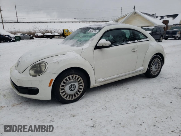 2013 Volkswagen Beetle 2.5L w/Sun with VIN 3VWJP7AT4DM681491, listed as a Copart auction lot 86342784 with Not provided miles and Salvage title. Bid and sale history available at DreamBid. Image 1.