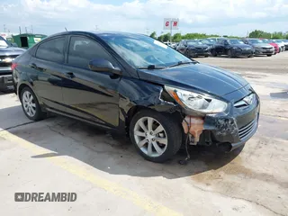 2013 Hyundai Accent GLS with VIN KMHCU4AE4DU463062, listed as a IAAI auction lot 42691591 with 183,987 mi miles and . Bid and sale history available at DreamBid. Image 1.