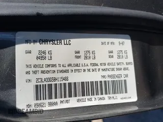 2008 Chrysler 300 z VIN 2C3LA33G58H115466, wystawiony jako IAAI lot #41353662 z przebiegiem 111 489 mil mil oraz . Historia ofert i sprzedaży dostępna na DreamBid. Obrazek 9.