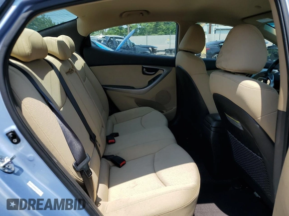 2011 Hyundai Elantra GLS with VIN KMHDH4AE0BU150533, listed as a Copart auction lot 60357125 with 51,718 mi miles and Salvage title. Bid and sale history available at DreamBid. Image 10.