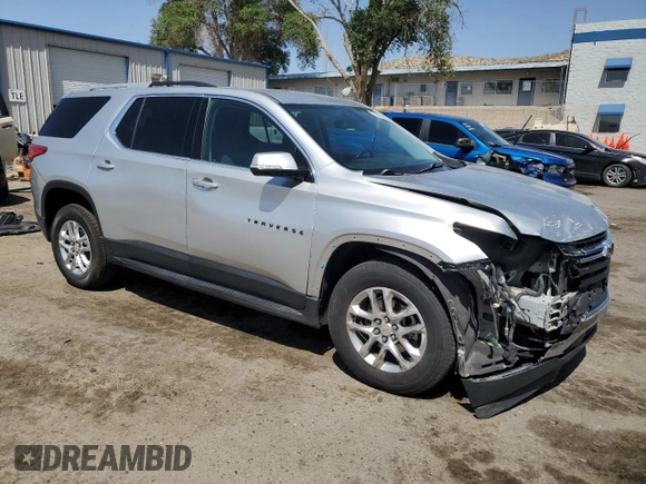 2018 Chevrolet Traverse LT Cloth with VIN 1GNERGKW7JJ259013, listed as a Copart auction lot 60332165 with 111,339 mi miles and Salvage title. Bid and sale history available at DreamBid. Image 4.