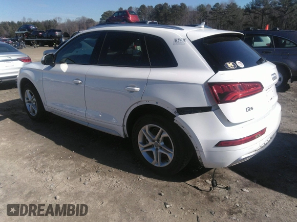 2018 Audi Q5 Premium with VIN WA1ANAFYXJ2097362, listed as a IAAI auction lot 41381832 with 130,049 mi miles. Bid and sale history available at carsss.com. Image 3.