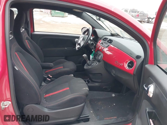 2013 FIAT 500 Abarth with VIN 3C3CFFJHXDT639261, listed as a IAAI auction lot 41360403 with 42,769 mi miles. Bid and sale history available at carsss.com. Image 5.