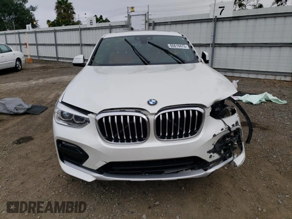 2020 BMW X4 xDrive30i with VIN 5UX2V1C06L9D08061, listed as a Copart auction lot 65619473 with 0 mi miles. Bid and sale history available at carsss.com. Image 5.