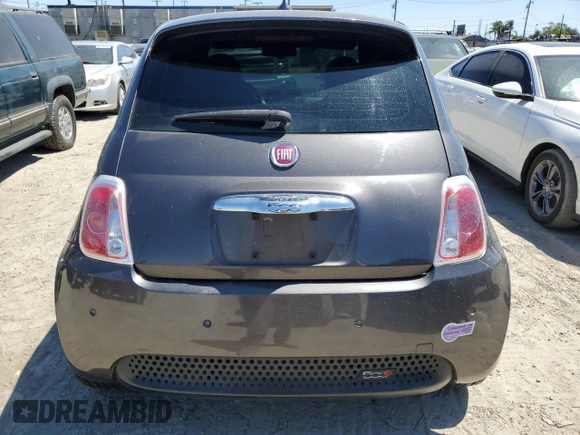 2014 FIAT 500e with VIN 3C3CFFGE4ET175902, listed as a Copart auction lot 66406775 with 38,067 mi miles and Salvage title. Bid and sale history available at DreamBid. Image 6.