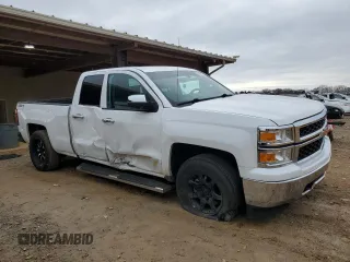 2014 Chevrolet Silverado 1500 Work Truck with VIN 1GCVKPEC1EZ282020, listed as a Copart auction lot 43467675 with 153,807 mi miles and Salvage Title. Bid and sale history available at DreamBid. Image 4.