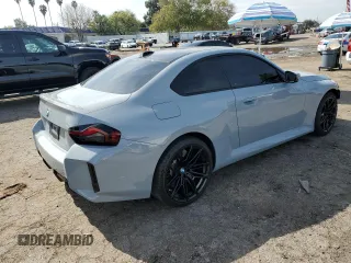 2024 BMW M2 with VIN 3MF13DM01R8E05619, listed as a Copart auction lot 43960205 with 10,480 mi miles and Salvage Title. Bid and sale history available at carsss.com. Image 3.