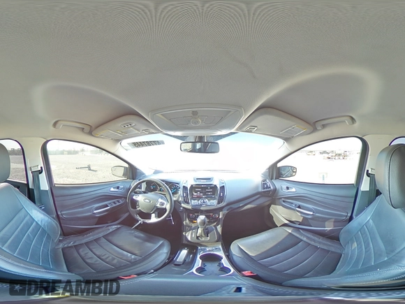 2015 Ford Escape Titanium with VIN 1FMCU0J90FUB48533, listed as a Copart auction lot 47787445 with 132,294 mi miles and Salvage Title. Bid and sale history available at carsss.com. Image 14.