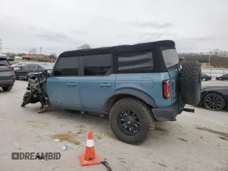 2021 Ford Bronco with VIN 1FMEE5DP3MLB01982, listed as a Copart auction lot 48349085 with 91,060 mi miles and Salvage Title. Bid and sale history available at DreamBid. Image 2.