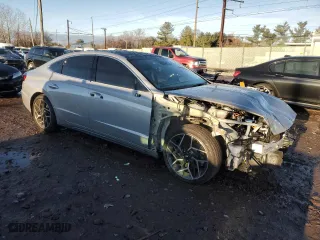 2023 Hyundai Sonata N Line with VIN KMHL14JCXPA335924, listed as a Copart auction lot 84836294 with 22,674 mi miles and Salvage Title. Bid and sale history available at carsss.com. Image 4.