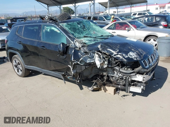2019 Jeep Compass Limited with VIN 3C4NJDCB6KT653901, listed as a IAAI auction lot 42338815 with 87,909 mi miles and . Bid and sale history available at DreamBid. Image 1.