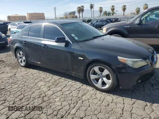 2006 BMW 5 Series 530i with VIN WBANE73526CM34545, listed as a Copart auction lot 50443515 with 78,452 mi miles and Clean Title. Bid and sale history available at carsss.com. Image 4.