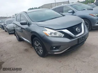 2017 Nissan Murano SV with VIN 5N1AZ2MG2HN170724, listed as a IAAI auction lot 41917148 with 52,075 mi miles. Bid and sale history available at carsss.com. Image 1.