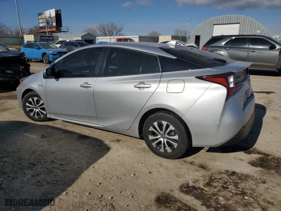 2022 Toyota Prius LE with VIN JTDL9MFU4N3034792, listed as a Copart auction lot 83375114 with 46,520 mi miles and Salvage Title. Bid and sale history available at carsss.com. Image 2.
