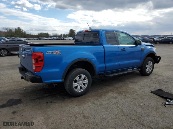 2021 Ford Ranger XL with VIN 1FTER1FH1MLD00407, listed as a Copart auction lot 47432315 with 74,841 mi miles and Salvage Title. Bid and sale history available at carsss.com. Image 3.
