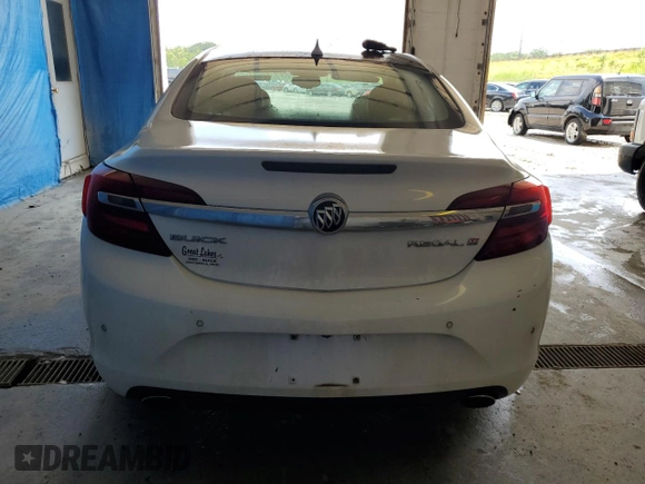 2014 Buick Regal Premium I with VIN 2G4GN5EX4E9314116, listed as a Copart auction lot 61821395 with 144,708 mi miles and Salvage title. Bid and sale history available at DreamBid. Image 6.