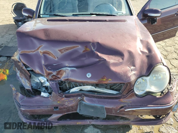 2006 Mercedes-Benz C 230 Sport with VIN WDBRF52H16F781671, listed as a Copart auction lot 50210325 with Not Provided miles and Salvage Title. Bid and sale history available at carsss.com. Image 12.