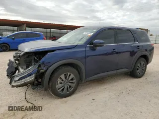 2022 Nissan Pathfinder S with VIN 5N1DR3ACXNC256066, listed as a Copart auction lot 83212494 with 28,851 mi miles and Salvage title. Bid and sale history available at DreamBid. Image 1.
