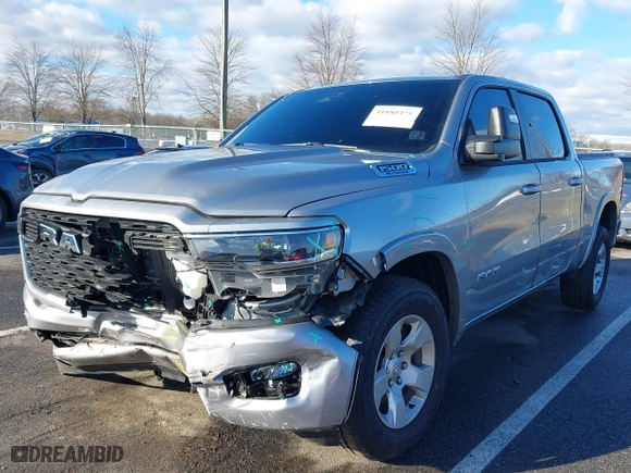 2025 Ram 1500 Big Horn with VIN 1C6RRFFG8SN514034, listed as a IAAI auction lot 41080475 with 5,322 mi miles. Bid and sale history available at carsss.com. Image 17.