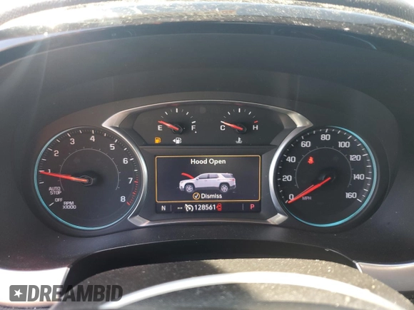 2021 Chevrolet Traverse RS with VIN 1GNERJKWXMJ194076, listed as a Copart auction lot 57808675 with 128,561 mi miles and Salvage title. Bid and sale history available at DreamBid. Image 9.