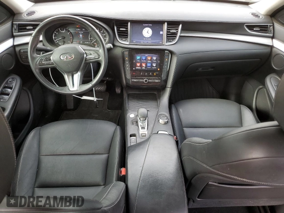 2019 Infiniti QX50 LUXE with VIN 3PCAJ5M12KF112272, listed as a Copart auction lot 49774145 with 83,994 mi miles and Salvage Title. Bid and sale history available at carsss.com. Image 8.
