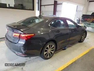 2016 Acura TLX with VIN 19UUB1F30GA012366, listed as a Copart auction lot 45647285 with 158,104 mi miles and Salvage Title. Bid and sale history available at carsss.com. Image 3.