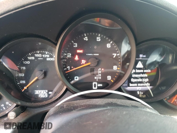 2016 Porsche 911 Carrera with VIN WP0CA2A98GS141352, listed as a Copart auction lot 68919674 with 38,982 mi miles and Salvage Title. Bid and sale history available at carsss.com. Image 9.
