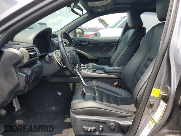 2015 Lexus IS 250 with VIN JTHCF1D21F5020586, listed as a Copart auction lot 60641525 with 156,302 mi miles and Salvage title. Bid and sale history available at DreamBid. Image 7.