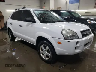 2008 Hyundai Tucson GLS with VIN KM8JM12B88U815558, listed as a Copart auction lot 41873865 with 194,378 mi miles and Salvage Title. Bid and sale history available at DreamBid. Image 4.