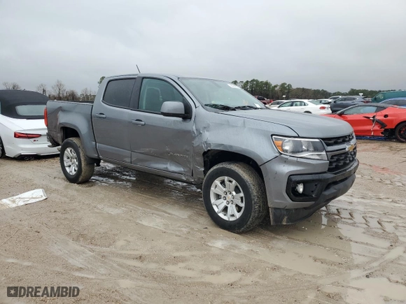 2022 Chevrolet Colorado 2WD LT with VIN 1GCGSCEN6N1264128, listed as a Copart auction lot 44963815 with 37,721 mi miles and Salvage Title. Bid and sale history available at carsss.com. Image 4.
