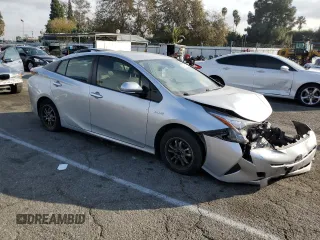 2017 Toyota Prius Two with VIN JTDKBRFU8H3567035, listed as a Copart auction lot 86498194 with 66,994 mi miles and Salvage Title. Bid and sale history available at DreamBid. Image 4.