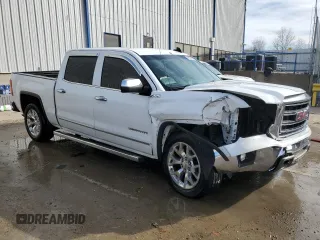 2015 GMC Sierra 1500 SLT with VIN 3GTU2VEC8FG343266, listed as a Copart auction lot 45917455 with Not Provided miles and Salvage Title. Bid and sale history available at DreamBid. Image 4.