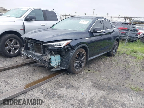 2022 Infiniti QX55 Essential with VIN 3PCAJ5K34NF104019, listed as a IAAI auction lot 41603319 with 78,698 mi miles and . Bid and sale history available at DreamBid. Image 19.
