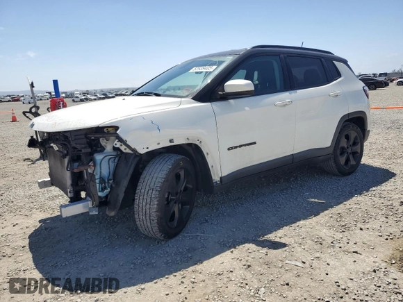 2019 Jeep Compass Altitude with VIN 3C4NJCBB5KT743181, listed as a Copart auction lot 53939405 with 88,270 mi miles and Salvage Title. Bid and sale history available at carsss.com. Image 1.