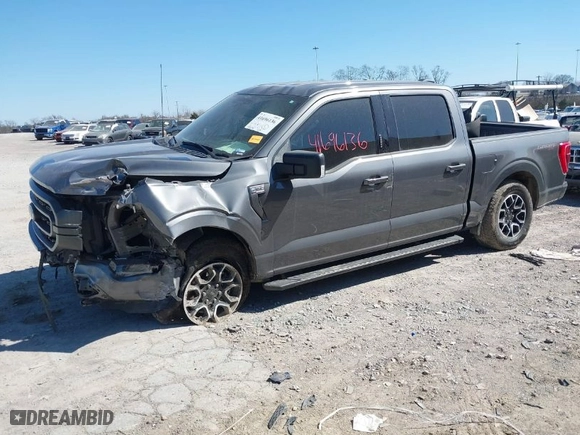 2023 Ford F-150 XL with VIN 1FTEW1EPXPKE67778, listed as a IAAI auction lot 41696136 with 37,081 mi miles. Bid and sale history available at carsss.com. Image 2.