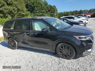 2022 Kia Carnival SX with VIN KNDNE5H37N6149609, listed as a Copart auction lot 69998424 with 53,749 mi miles and Salvage Title. Bid and sale history available at carsss.com. Image 4.