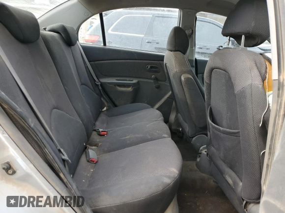 2007 Kia Rio LX with VIN KNADE123276224715, listed as a Copart auction lot 43191905 with 0 mi miles and Salvage Title. Bid and sale history available at carsss.com. Image 10.