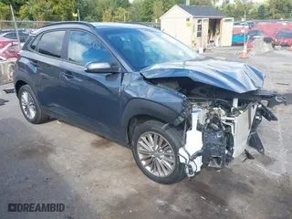 2021 Hyundai Kona SEL Plus with VIN KM8K6CAA4MU722212, listed as a IAAI auction lot 40393002 with 37,964 mi miles. Bid and sale history available at carsss.com. Image 1.