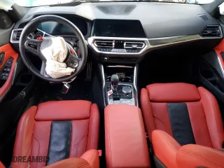 2022 BMW M3 Competition xDrive with VIN WBS43AY01NFN12110, listed as a Copart auction lot 77625594 with 0 mi miles and Salvage Title. Bid and sale history available at carsss.com. Image 8.