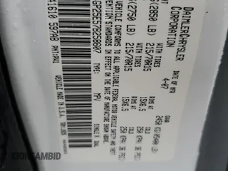2007 Dodge Caravan SE z VIN 1D4GP25E57B258607, wystawiony jako Copart lot #54958755 z przebiegiem 183 488 mil mil oraz Szkoda całkowita • Salvage title. Historia ofert i sprzedaży dostępna na DreamBid. Obrazek 14.