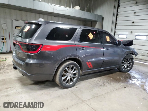 2015 Dodge Durango R/T with VIN 1C4SDJCT4FC786725, listed as a Copart auction lot 57618275 with 183,188 mi miles and Non repairable. Bid and sale history available at DreamBid. Image 3.