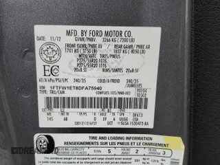2013 Ford F-150 XL with VIN 1FTFW1ET8DFA75940, listed as a Copart auction lot 46534825 with 148,096 mi miles and Salvage Title. Bid and sale history available at carsss.com. Image 12.