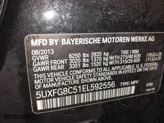 2014 BMW X6 50i with VIN 5UXFG8C51EL592556, listed as a IAAI auction lot 41604940 with 88,310 mi miles. Bid and sale history available at carsss.com. Image 9.