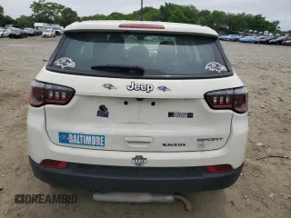 2018 Jeep Compass Sport with VIN 3C4NJCABXJT408515, listed as a Copart auction lot 58206495 with Not provided miles and Salvage title. Bid and sale history available at DreamBid. Image 6.