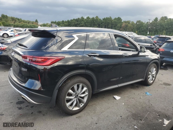 2022 Infiniti QX50 LUXE with VIN 3PCAJ5BB2NF111977, listed as a Copart auction lot 73346694 with 0 mi miles and Salvage Title. Bid and sale history available at carsss.com. Image 3.